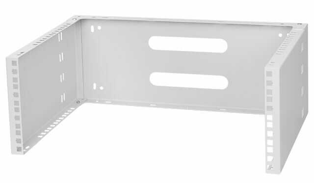 Einbau- oder Wandhalter für 19"-Geräte - Montage-Tiefe 330 mm - 4 HE - lichtgrau