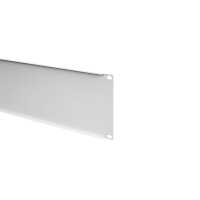 19"-Blindplatte/Rackblende - 3 HE - stabile Metall-Version - lichtgrau