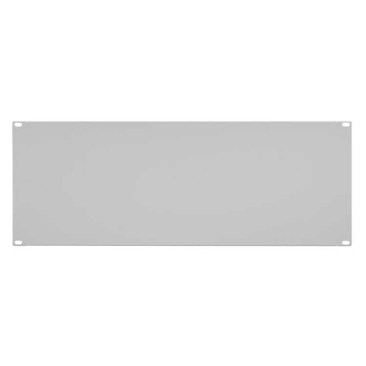 19"-Blindplatte/Rackblende - 4 HE - stabile Metall-Version - lichtgrau