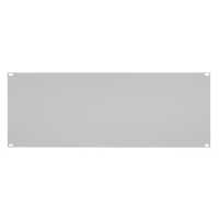 19"-Blindplatte/Rackblende - 4 HE - stabile Metall-Version - lichtgrau