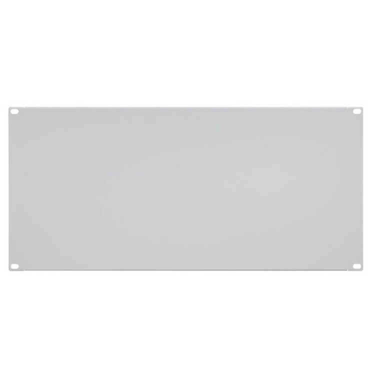 19"-Blindplatte/Rackblende - 5 HE - stabile Metall-Version - lichtgrau