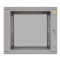 19"-Wandverteiler TAUNUS von IT-BUDGET - 9 HE - 450 mm Tiefe - Sichttür - Schloss - lichtgrau