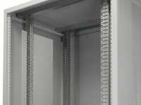 19"-Serverschrank PX Rack SCHÄFER - BxT 800 x 1000 mm - 43 HE - perforierte Türen - lichtgrau