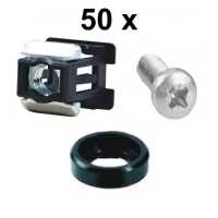 50 Sätze Super-easy-Befestigungsmaterial - M5...