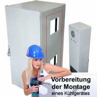 Vorbereitung eines Serverschrankes zur Montage eines...