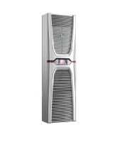 Wandanbau-Kühlgerät Blue e+ von RITTAL - Kühlleistung 2600 W - 240 V 1 phasig - 380-480 V 3 phasig - BHT 450x1600x294 mm - elektrische Kondensatverdunstung