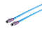 Highend Patchkabel - Cat 8.1 - 2000 MHz - F/FTP doppelt geschirmt - halogenfrei - blau - 0,25 m