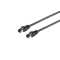 Highend Patchkabel - Cat 8.1 - 2000 MHz - F/FTP doppelt geschirmt - halogenfrei - schwarz - 0,25 m