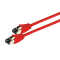 Highend Patchkabel - Cat 8.1 - 2000 MHz - F/FTP doppelt geschirmt - halogenfrei - rot - 15,0m