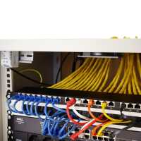 19"-Wandverteiler TAUNUS von IT-BUDGET - 4 HE - 450 mm Tiefe - Vollblechtür - Schloss - lichtgrau