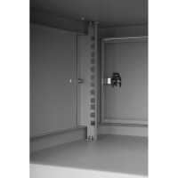 19"-Wandverteiler TAUNUS von IT-BUDGET - 4 HE - 450 mm Tiefe - Vollblechtür - Schloss - lichtgrau