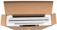 19"-Wandverteiler TAUNUS von IT-BUDGET - 4 HE - 450 mm Tiefe - Sichttür - Schloss - lichtgrau
