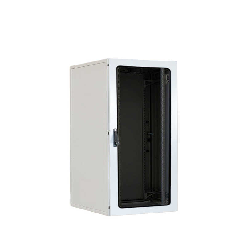 19"-Serverschrank SZE2 - Schutzart IP54 - 33 HE - BxT 600 x 1000 mm - Sichttür - Vollblechtür - Sockel - lichtgrau