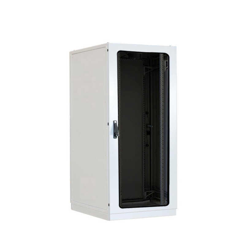 19"-Serverschrank SZE2 - Schutzart IP54 - 36 HE - BxT 800 x 800 mm - Sichttür - Vollblechtür - Sockel - lichtgrau