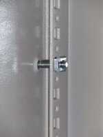 19"-Serverschrank SZE2 - Schutzart IP54 - 42 HE - BxT 800 x 800 mm - Sichttür - Vollblechtür - Sockel - lichtgrau