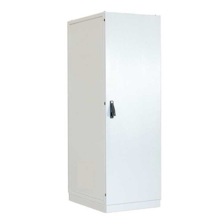 19"-Serverschrank SZE2 - Schutzart IP54 - 42 HE - BxT 600 x 800 mm - Vollblechtüren - Sockel - lichtgrau