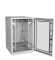 Serverschrank SZE2 mit Klimaanlage von Cosmotec/Stulz - Kühlleistung 300 bis 5600 W - 24 HE - 800x1000 mm - Glasfronttür - Sockel - lichtgrau