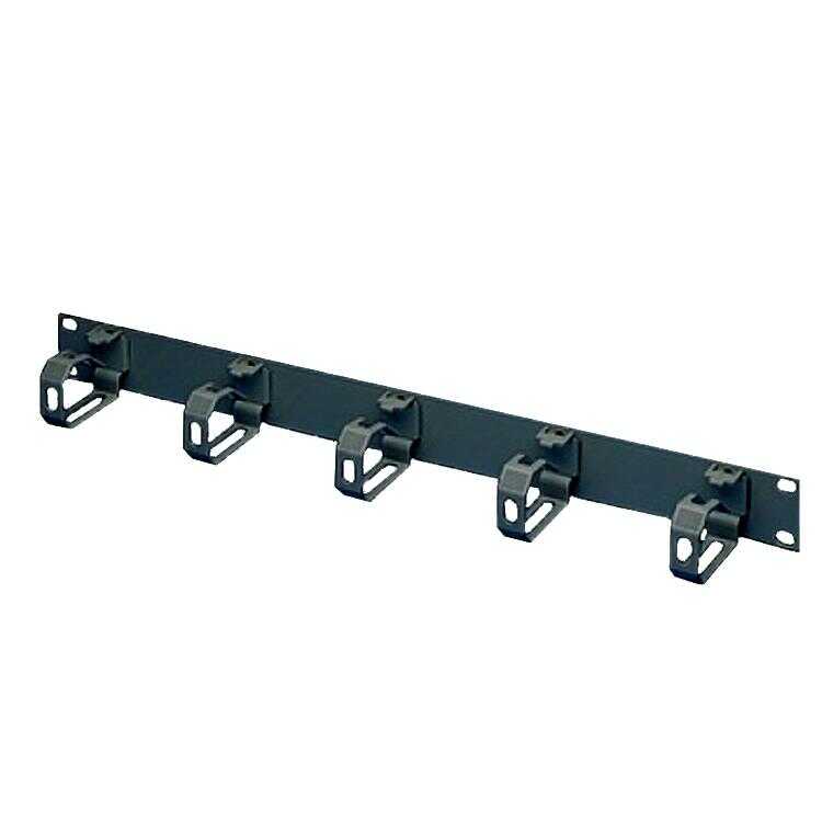 19"-Rangierpanel von RITTAL - 1 HE - Bügelgröße 70 mm x 44 mm - schwarz