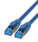 IT-BUDGET Vollkupfer Premium Patchkabel - Super Flex TPE - Cat.6A - 500MHz - LSZH - PoE+ - AWG 27 - blau - 0,50 m