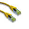 IT-BUDGET Vollkupfer Premium Patchkabel - Cat.6A mit Cat.7 Rohkabel - 600 MHz - halogenfrei - PoE+ - 10GBit - gelb - 0,5 m