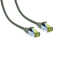 IT-BUDGET Vollkupfer Premium Patchkabel - Cat.6A mit Cat.7 Rohkabel - 600 MHz - halogenfrei - PoE+ - 10GBit - grau - 1 m