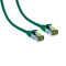 IT-BUDGET Vollkupfer Premium Patchkabel - Cat.6A mit Cat.7 Rohkabel - 600 MHz - halogenfrei - PoE+ - 10GBit - grün - 5 m