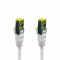 IT-BUDGET Vollkupfer Premium Patchkabel - Cat.6A mit Cat.7 Rohkabel - 600 MHz - halogenfrei - PoE+ - 10GBit - weiß - 7,5 m