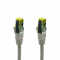 IT-BUDGET Vollkupfer Premium Patchkabel - Cat.6A mit Cat.7 Rohkabel - 600 MHz - halogenfrei - PoE+ - 10GBit - grau - 15 m