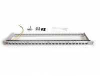 Platzsparendes 19" Leer-Patchpanel für Keystone...