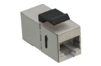 RJ45 Modul-Kupplung (RJ45 auf RJ45) Kabelverbinder - Cat. 6A - vollgeschirmt - kleine Bauform - mit Einrastung