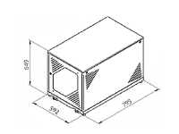 19"-Serverschrank LWK - 12 HE - 800 mm Tiefe -...