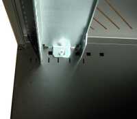 19"-Serverschrank LWK - 12 HE - 800 mm Tiefe - perforierte Türen - schwarz