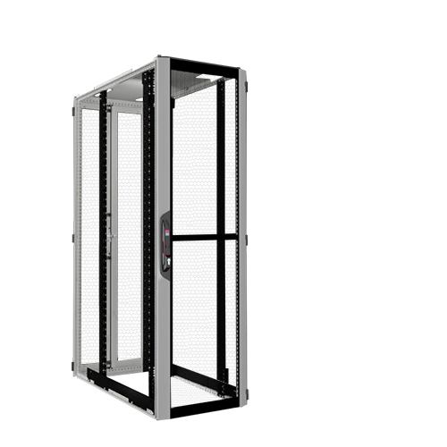 19"-Serverschrank VX IT von RITTAL - 42 HE - 600x1200 mm - perforierte Türen - o.Seitenwände - lichtgrau