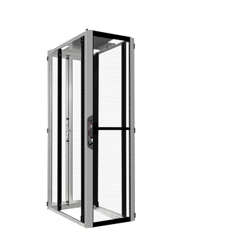 19"-Serverschrank VX IT von RITTAL - 47 HE - 600x1000 mm - perforierte Türen - o.Seitenwände - lichtgrau