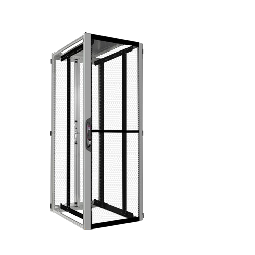 19"-Serverschrank VX IT von RITTAL - 47 HE - 800x1000 mm - perforierte Türen - o.Seitenwände - lichtgrau