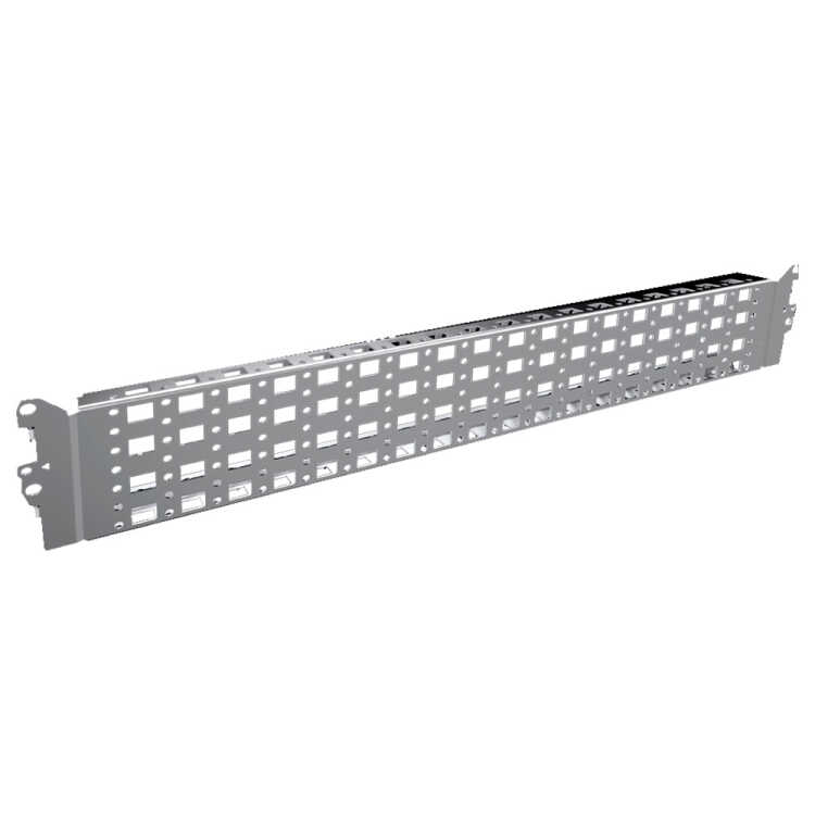 VX System-Chassis 23 x 89 mm - für innere Montageebene  für Schrankbreite oder -tiefe  600 mm - Edelstahl - 2 Stück