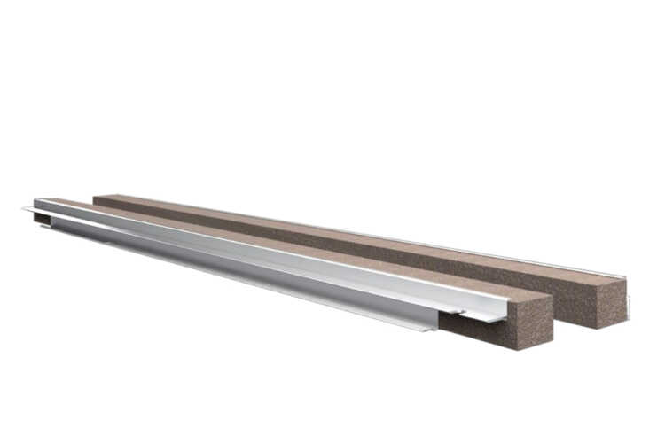 VX Profil zur Kabeleinführung - hinten - Breite 800 mm - 2 Stück