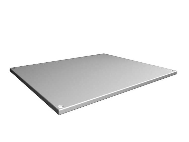 Geschlossenes Dachblech für VX IT Racks von RITTAL für Schrankmaße BxT 600x1200 mm - Schutzgrad IP 55