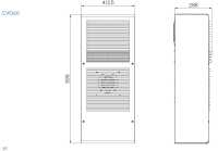 Cosmotec/Stulz CVO20002208000 PROTHERM Outdoor Seitenanbau-Kühlgerät - IP54 - 230 V - 2100 W Kühlleistung