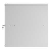 19"-Netzwerkschrank TAUNUS von IT-BUDGET - 12 HE - 600 mm Tiefe - Sichttür - 19"-Ebene vo+hi - abschließbar - lichtgrau