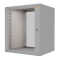 19"-Netzwerkschrank TAUNUS von IT-BUDGET - 12 HE - 600 mm Tiefe - Sichttür - 19"-Ebene vo+hi - abschließbar - lichtgrau