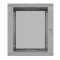 19"-Netzwerkschrank TAUNUS von IT-BUDGET - 12 HE - 600 mm Tiefe - Sichttür - 19"-Ebene vo+hi - abschließbar - lichtgrau