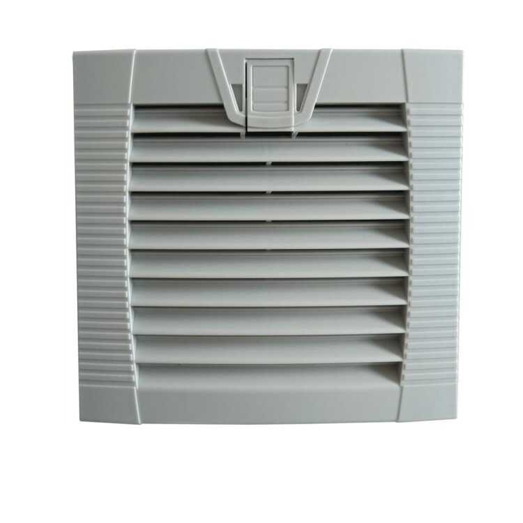 Verschlussplatte IP55 für Lüfteröffnungen/Montageausschnitte - für Öffnungsgröße 124 x 124 mm - lichtgrau