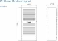 Cosmotec/Stulz CVO11002288000 PROTHERM Outdoor Seitenanbau-Kühlgerät - IP54 - 400 V - 1050 W Kühlleistung