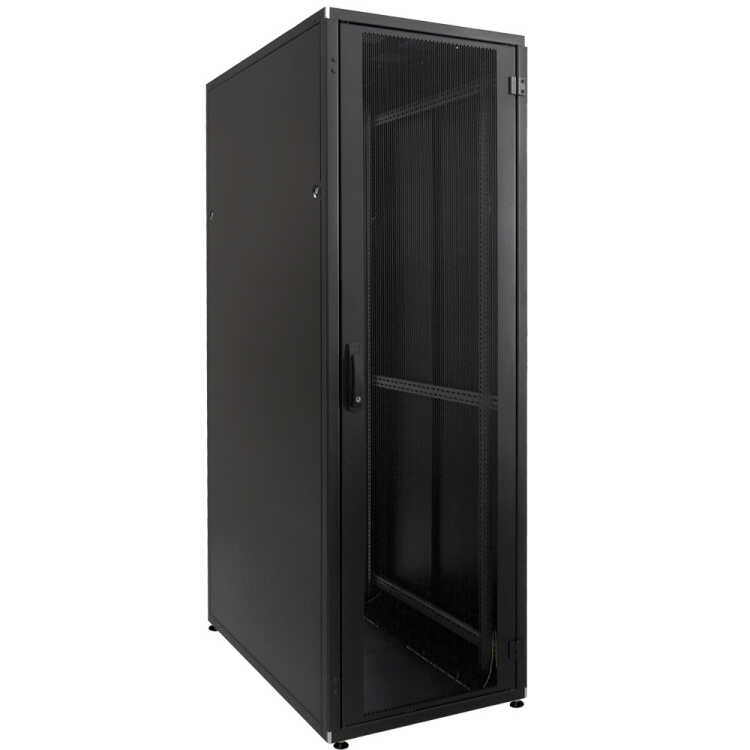 19"-Serverschrank SZB IT - 45 HE - 600 x 1000 mm - perforierte Türen - schwarz