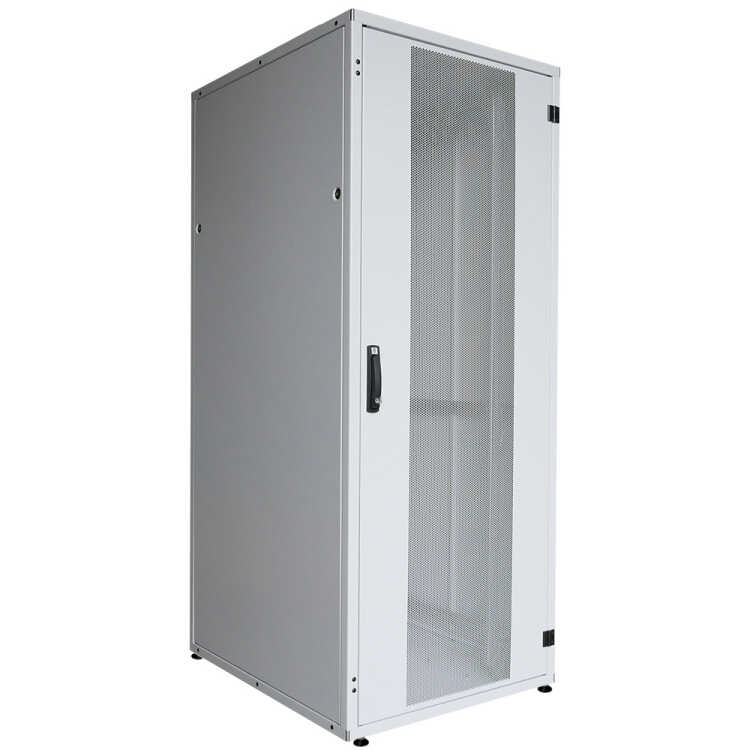 19"-Serverschrank SZB IT - 42 HE - 800 x 1000 mm - perforierte Türen - lichtgrau