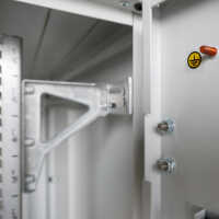 19"-Serverschrank SZB IT - 42 HE - 800 x 1000 mm - perforierte Türen - lichtgrau