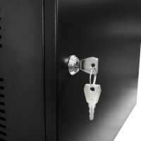PROTECT+CHARGE Handy-Aufbewahrungsschrank - bis zu 24 Smartphones - 4 Ablagen - schwarz