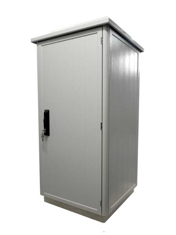 Outdoor Schrank IP54 - BHT 1454x1100x509 mm - Doppel-Fronttür - Doppel-Aluminiumwand - Heizung - Vorbereit. Klimaanlage
