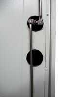 Outdoor Schrank IP54 - BHT 1454x1100x509 mm - Doppel-Fronttür - Doppel-Aluminiumwand - Heizung - Vorbereit. Klimaanlage